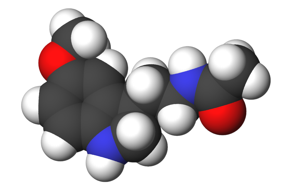 Melatonin molecule render